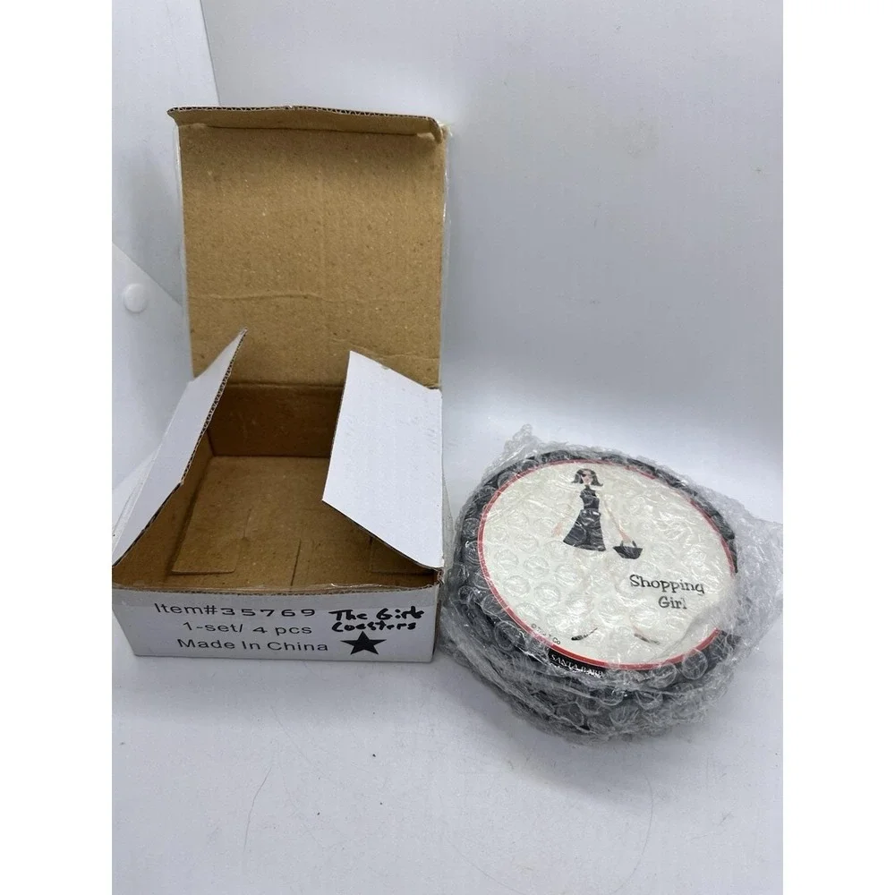 Santa Barbara The Girls Coasters Set 4 Glamour Cafe Shopping Cosmopolitan